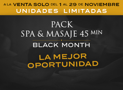 Pack SPA & Masaje 45'  -  Black Month<br><span style='font-size:11px;'> - De martes a jueves</span>